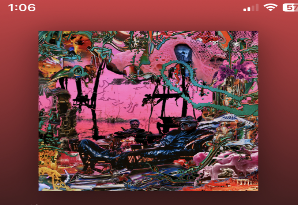 Album cover for Hellfire by Black Midi. 